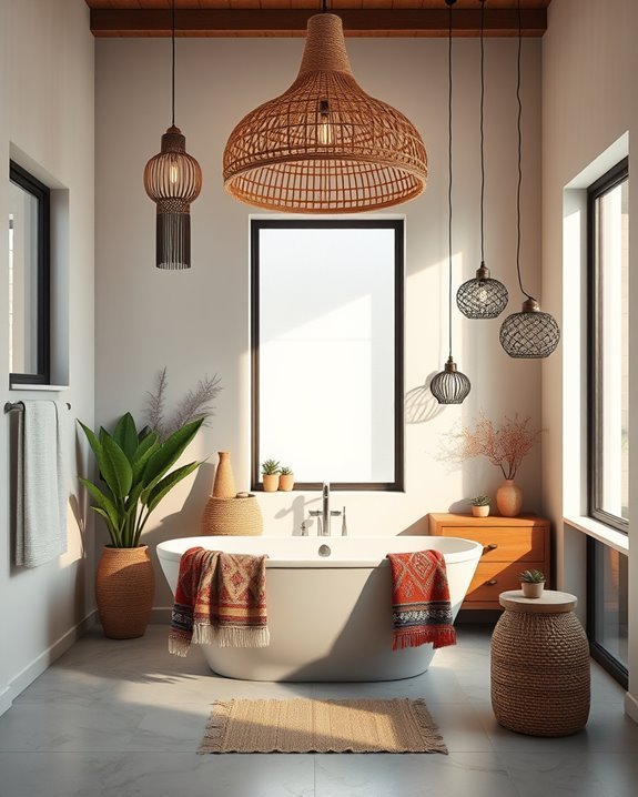 unique boho lighting fixtures