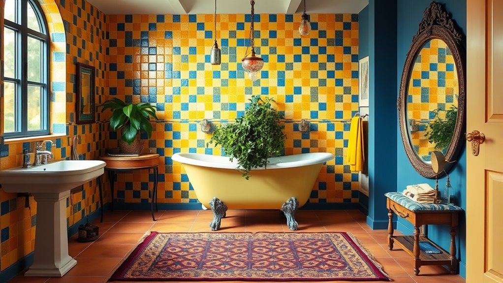 unique bold bathroom designs