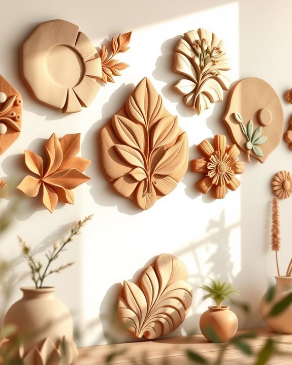 unique clay wall decor