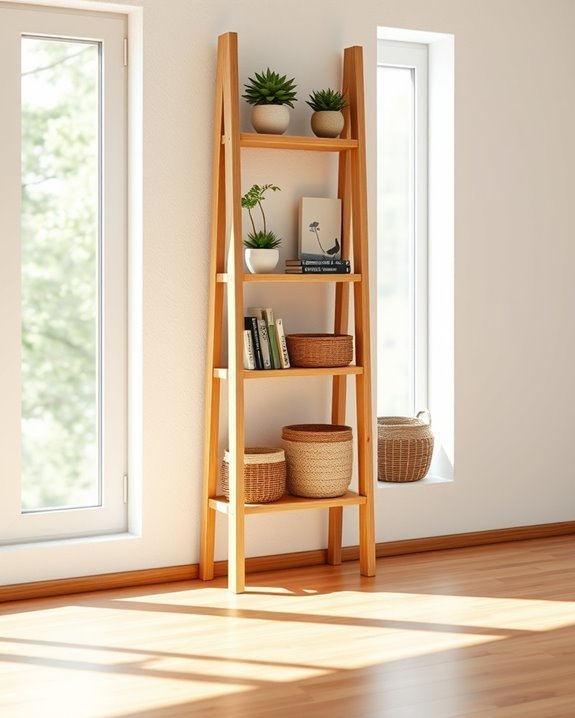 unique functional ladder shelves