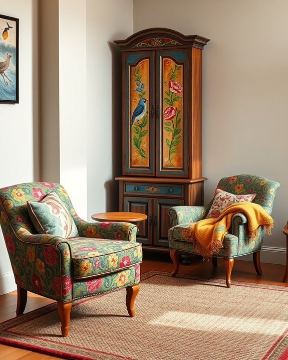 unique hand painted furniture pieces