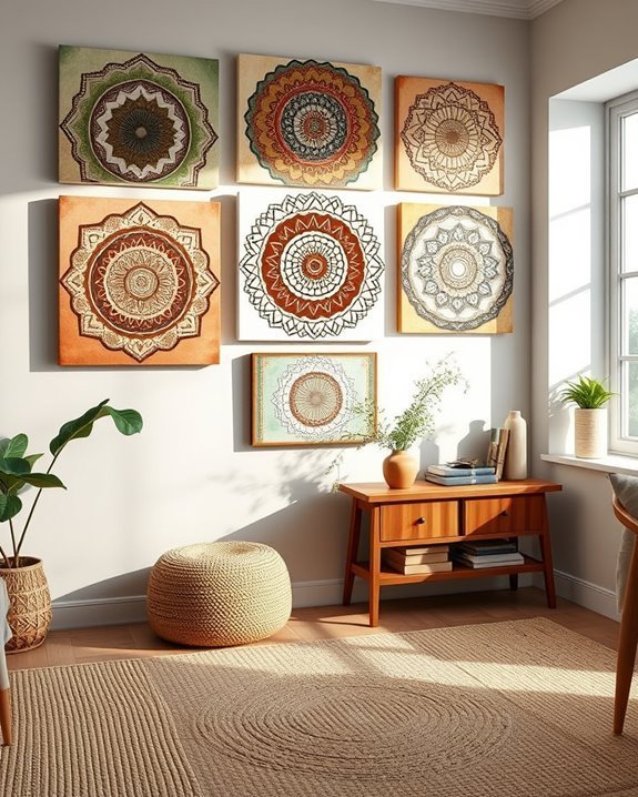 unique hand painted wall art