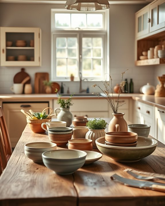 unique handcrafted pottery decor