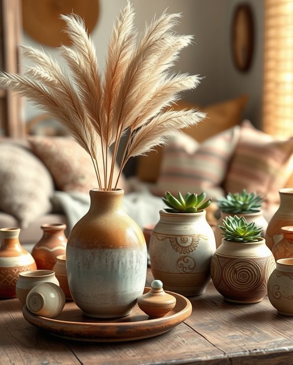 unique handcrafted pottery decor