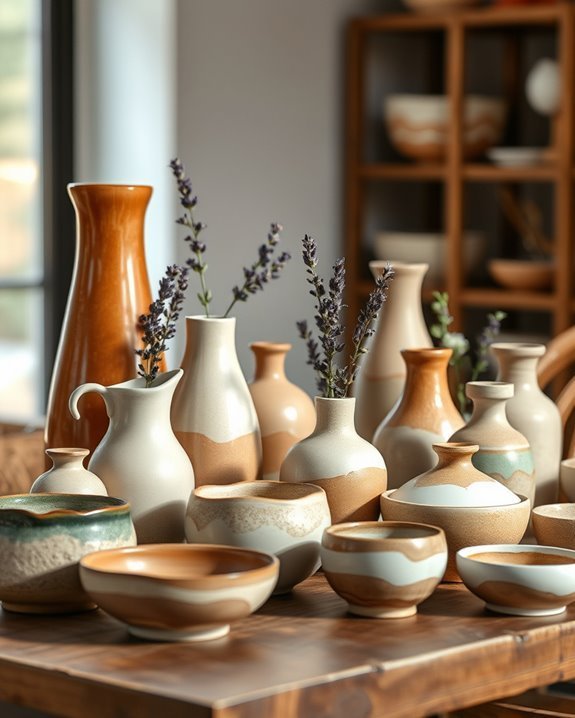 unique handcrafted pottery decor