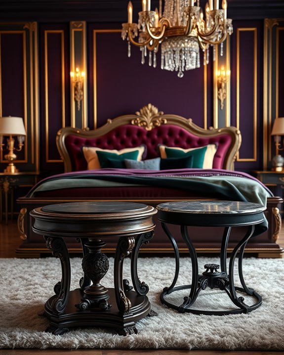unique luxe side tables