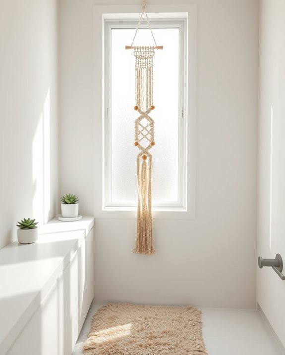 unique macram bathroom decor