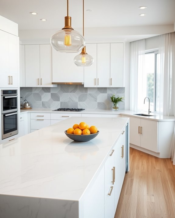 unique textured geometric backsplashes