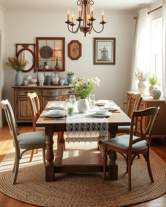 unique vintage dining decor