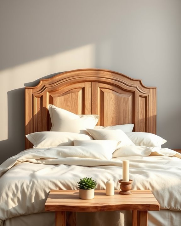 upcycled door headboard project