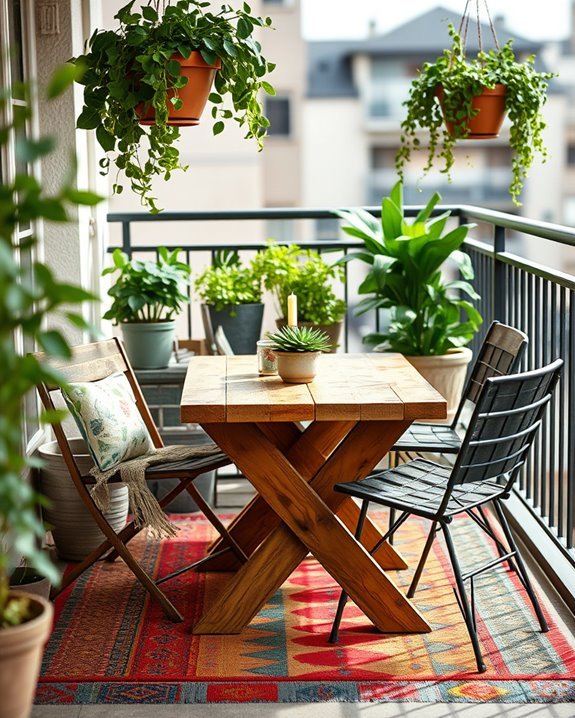 upcycled furniture for balconies