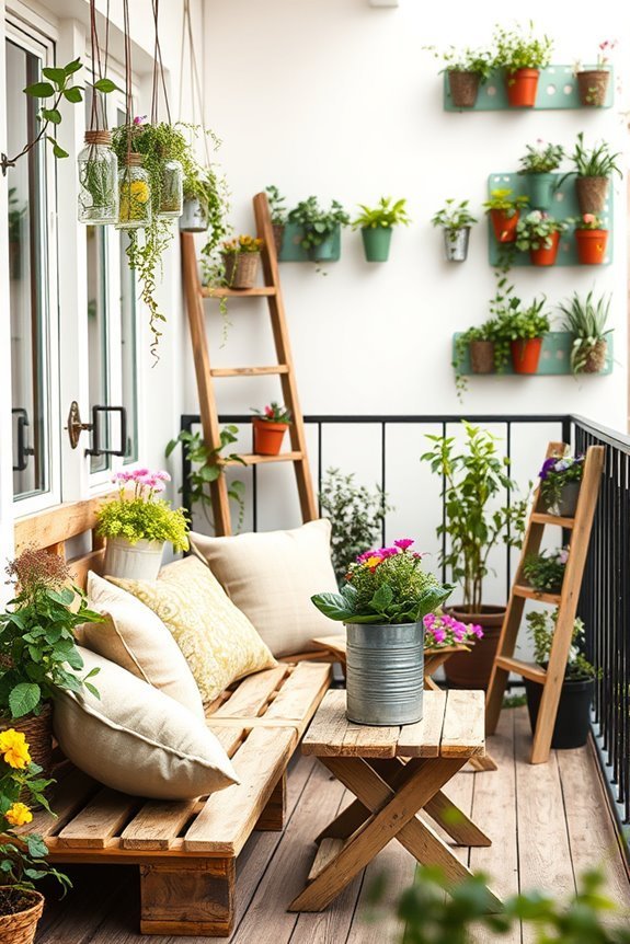 upcycled materials for balcony