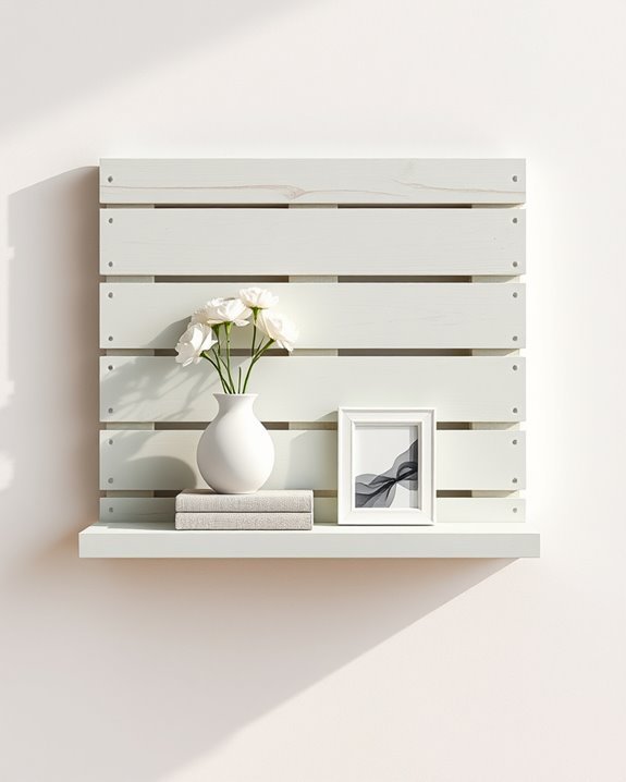 upcycled pallet shelf project