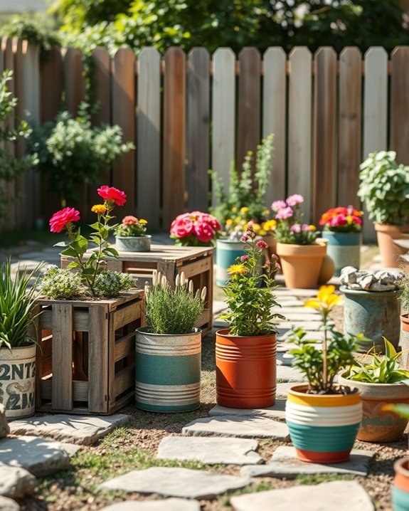 upcycled planters for creativity
