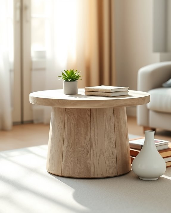 upcycled spool table design