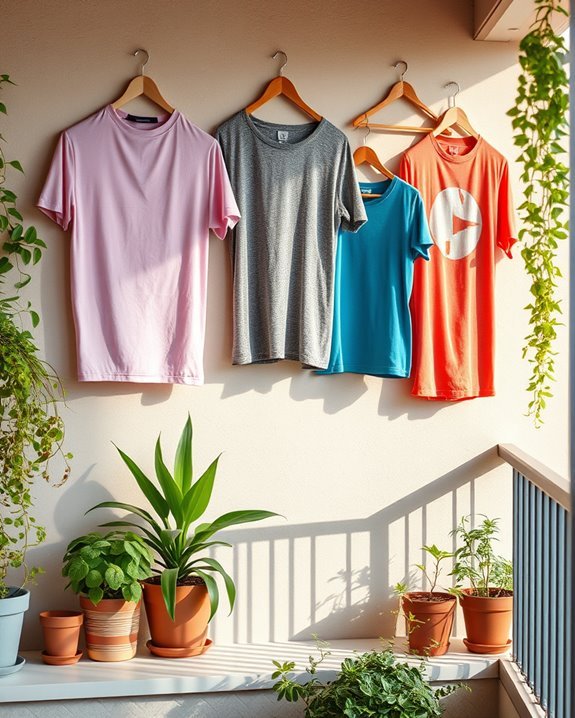 upcycled t shirt wall art