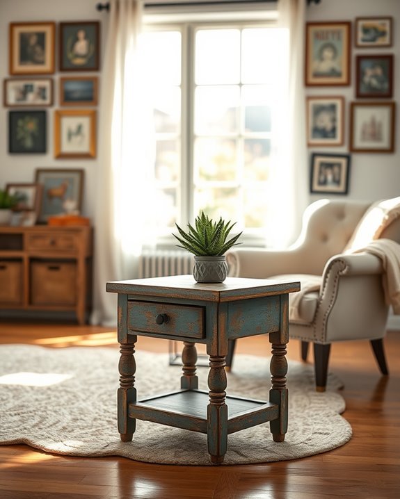 upcycled vintage furniture transformation