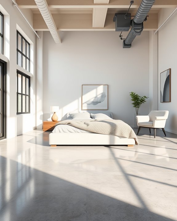 urban loft bedroom design
