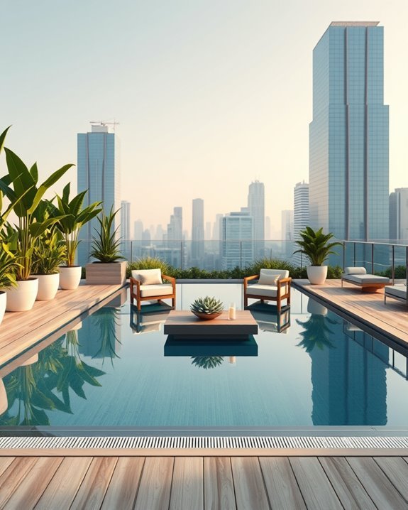 urban rooftop relaxation oasis