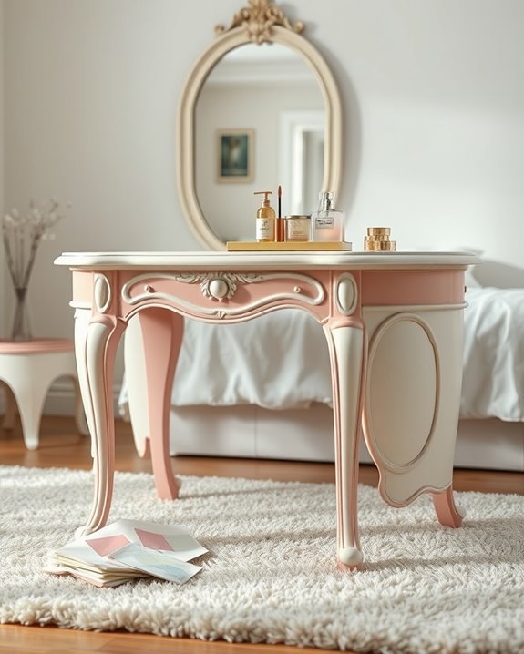 vanity table makeover ideas