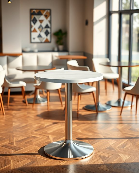 versatile adjustable height tables