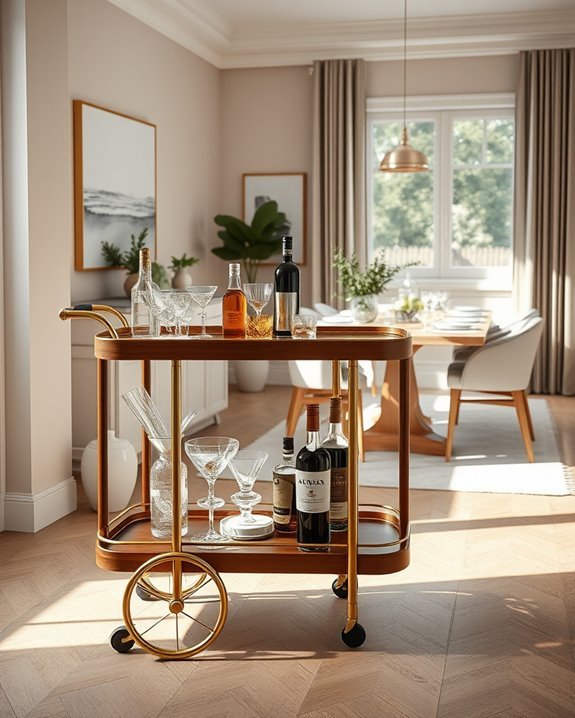 versatile and functional bar carts