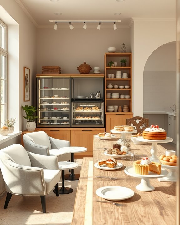 versatile cake shop design