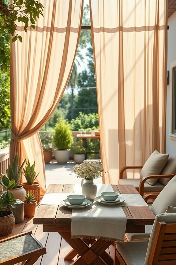 versatile canvas mesh curtains