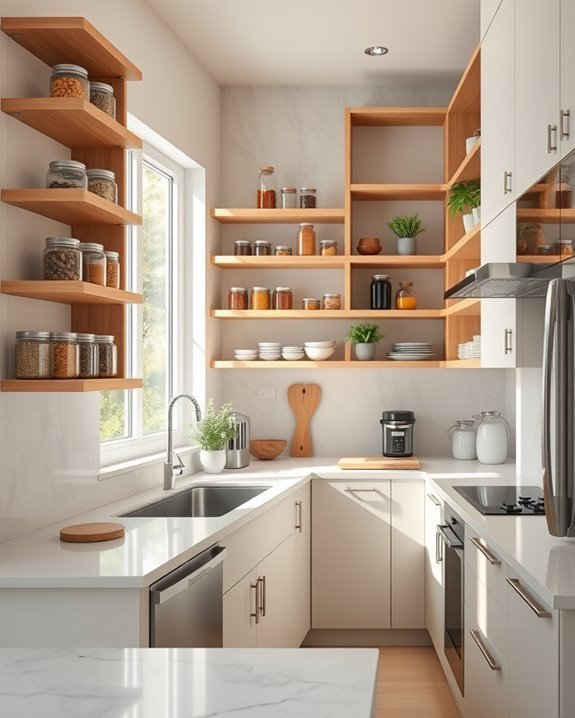 versatile customizable kitchen shelving