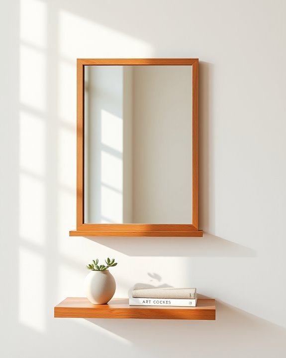 versatile floating shelf mirrors