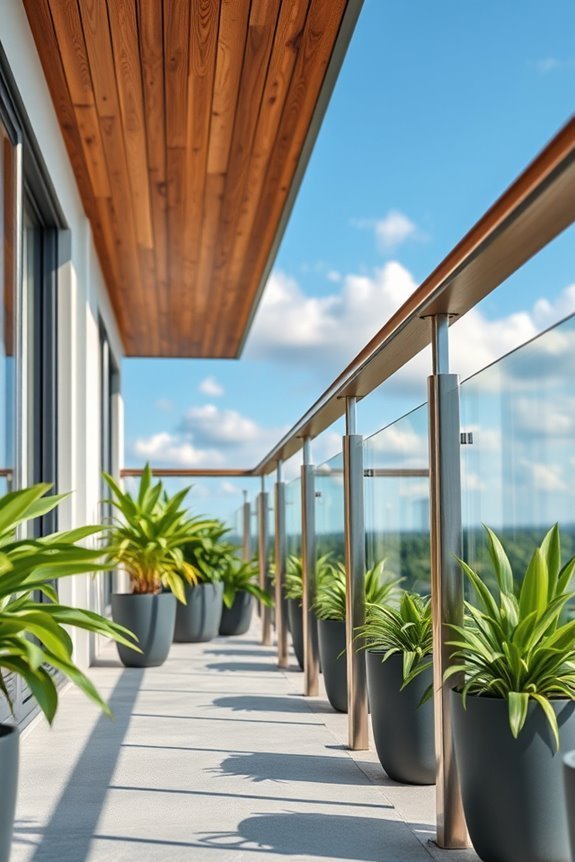 versatile mixed material railings