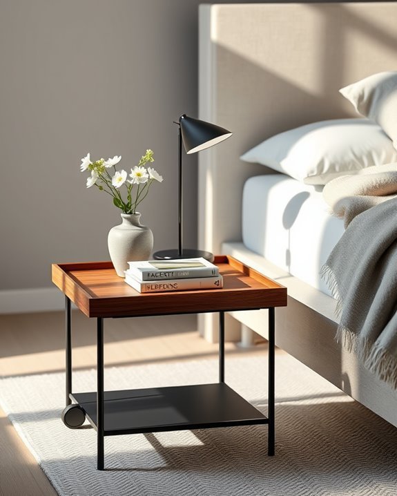 versatile mobile bedside storage