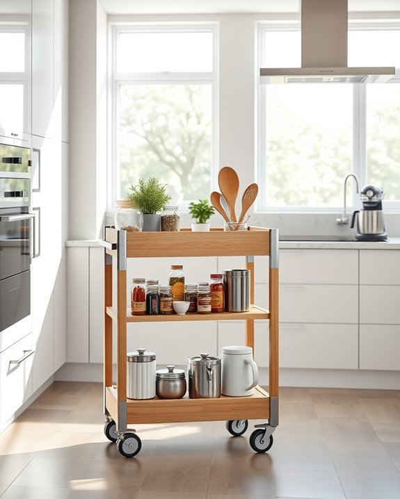 versatile mobile kitchen storage