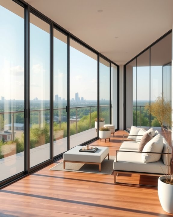 versatile retractable glass walls