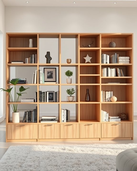versatile space saving bookshelf