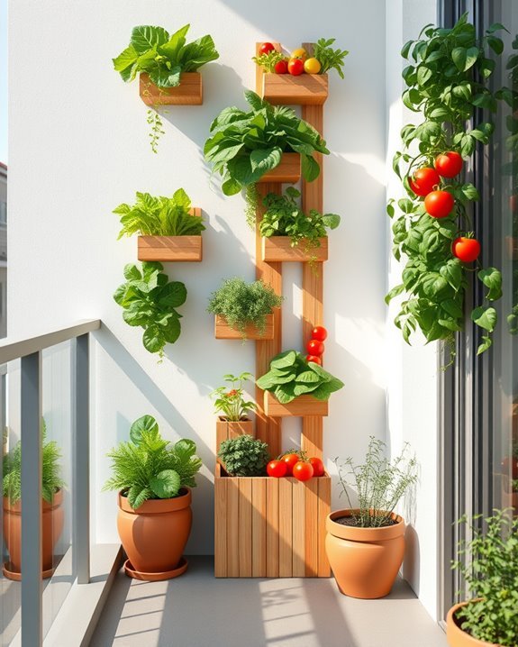 vertical balcony vegetable gardening