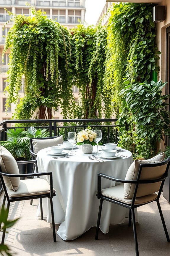vertical garden dining enhancement