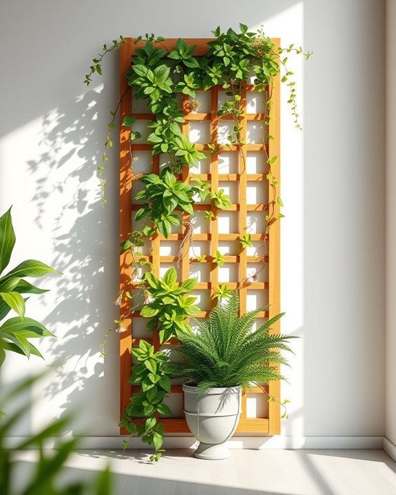 vertical garden trellis design