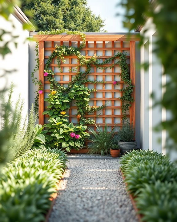 vertical garden trellis designs