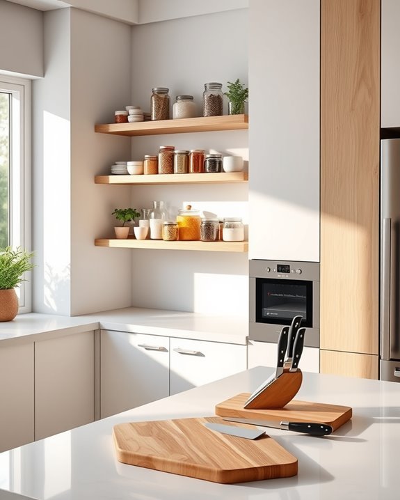 vertical shelving for organization