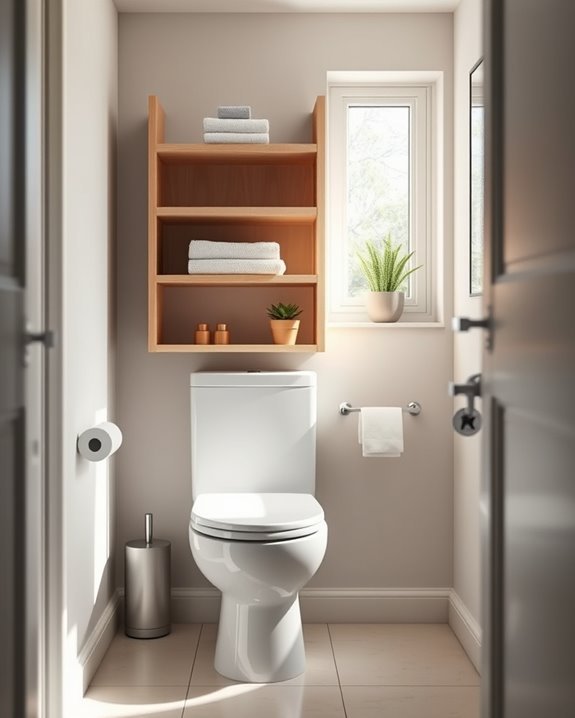 vertical storage for bathrooms