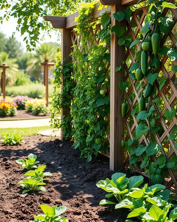 vertical support for plants