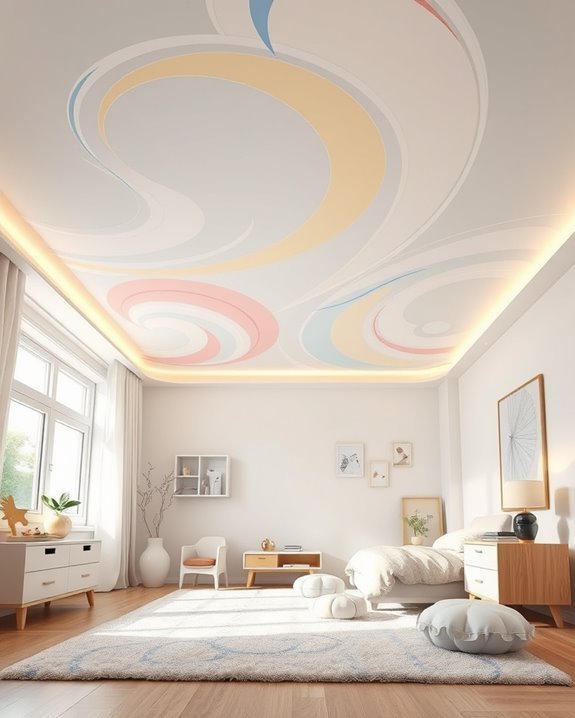 vibrant abstract bedroom creativity