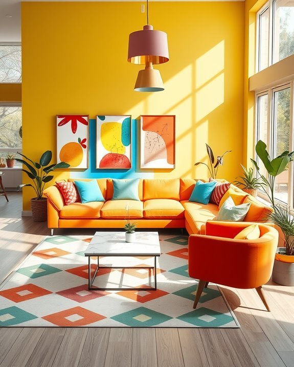 vibrant accents inspire joy