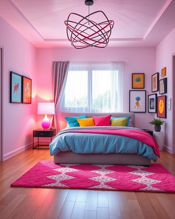vibrant ambient bedroom lighting