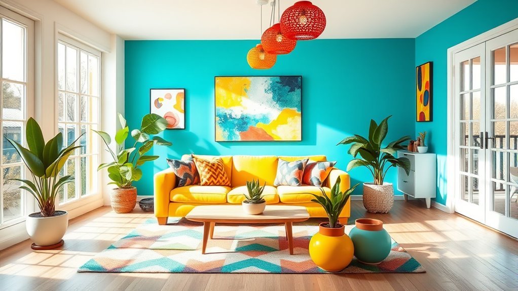 vibrant and uplifting decor