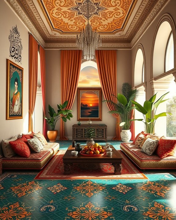 vibrant arabian color palettes