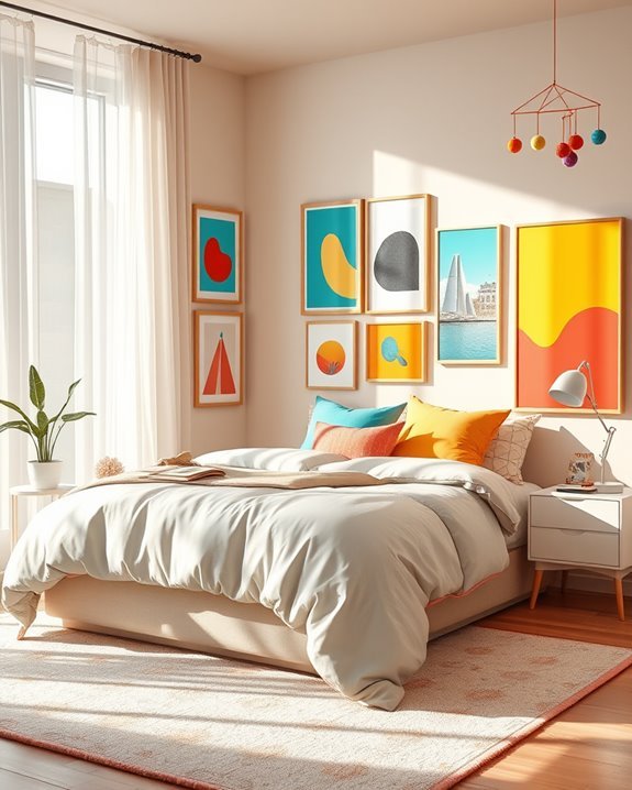 vibrant art transforms bedrooms
