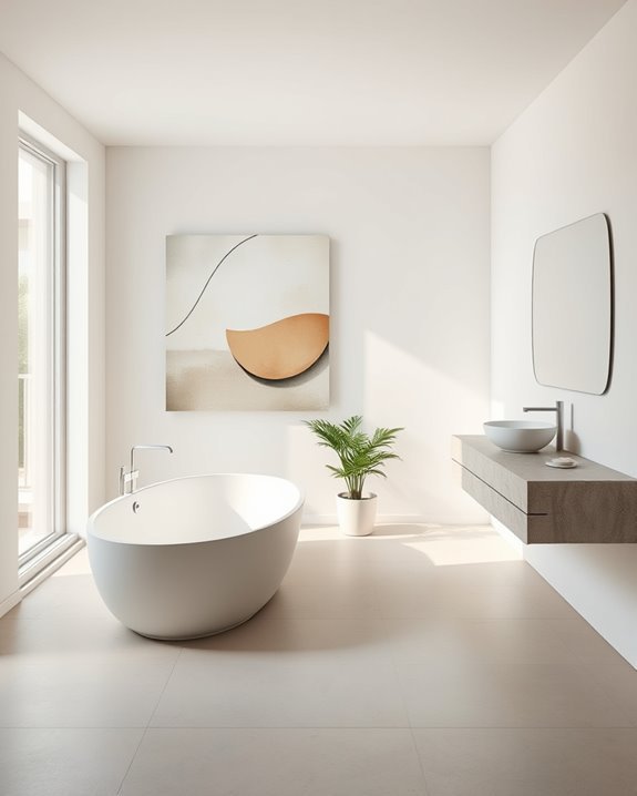 vibrant artistic bathroom transformation
