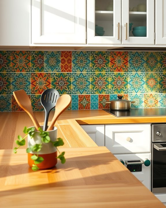 vibrant artistic tile designs